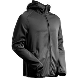 Fleecepullover, Kapuze, Reißverschluss 22586 Gr. 4XL, schwarz - Mascot