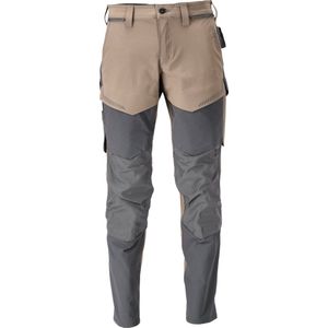 Mascot Customized Broek met kniezakken 22379-311 - donkerzand/steengrijs