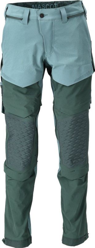 Mascot Customized Broek met kniezakken 22279-605 - lichtbosgroen/bosgroen