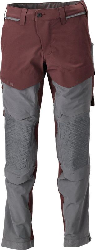 Mascot - 22279-605 - Werkbroek - Bordeaux/Steengrijs - Slijtvaste CORDURA® Kniezakken