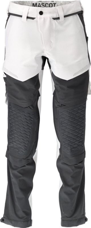 Mascot Customized Broek met kniezakken 22279-605 - wit/steengrijs