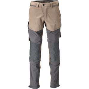Mascot Customized Broek met kniezakken 22279-605 - donkerzand/steengrijs