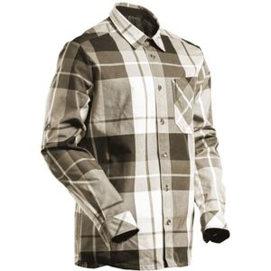 Mascot Customized Flanellen overhemd 22904-446 - donkerzand geruit - L