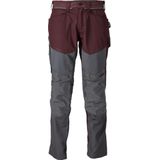 Mascot Customized Broek met kniezakken 22479-230 - bordeaux/steengrijs