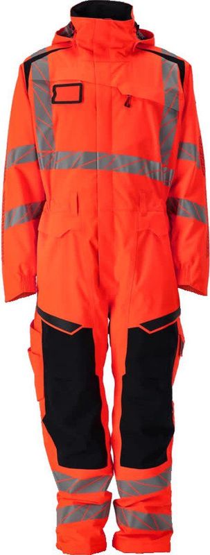Mascot - Accelerate Safe - Winteroverall - Hi-Vis Rood/Donkerantraciet - Ademend, Wind- en Waterdicht