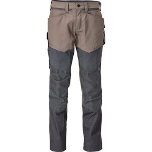 Mascot Customized Broek met kniezakken 22479-230 - donkerzand/steengrijs
