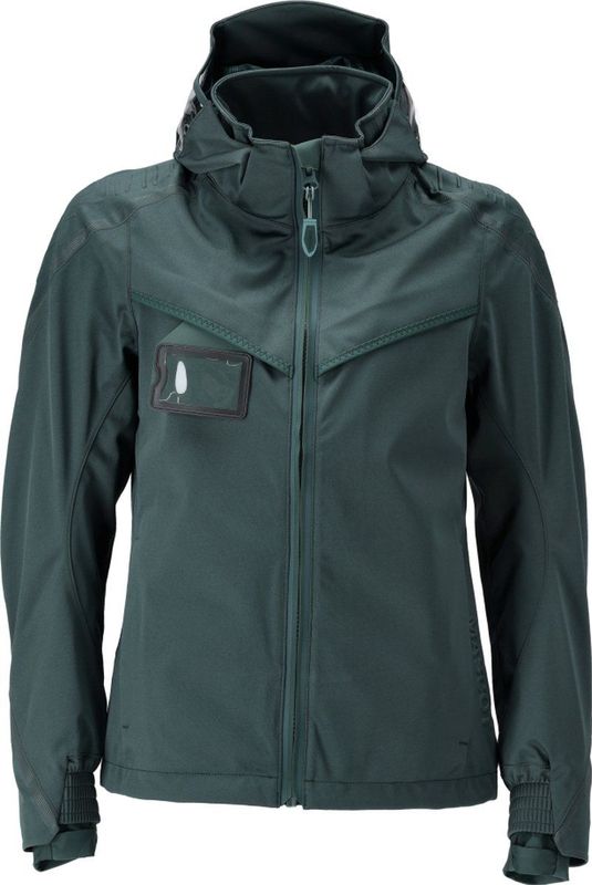 Mascot - 22011-657 - Shell Jas - Bosgroen - Ademend, Wind- en Waterdicht, 100% Gerecycled Polyester