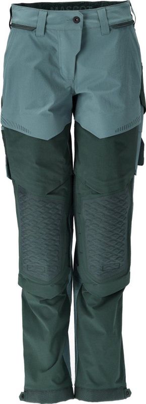 Mascot Customized Broek met kniezakken 22278-605 - lichtbosgroen/bosgroen
