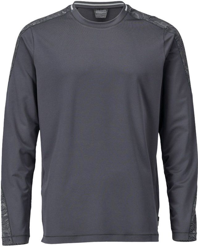 T-shirt - Lange Mouwen - Sneldrogend - Gerecycled Polyester - Zwart