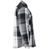 Mascot 23104-446 Flanellen overhemd met teddy voering Steengrijs Geruit maat 2XL