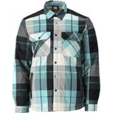 Mascot 23104-446 Flanellen overhemd met teddy voering Steengrijs Geruit maat 2XL