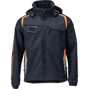 Mascot - 23002-246 - Softshell Jas - Donkermarine/Hi-Vis Oranje