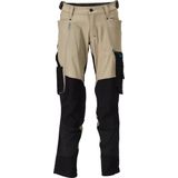Mascot Advanced Broek met kniezakken 23179-311 - lichtkhaki/zwart