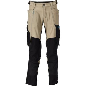 Mascot Advanced Broek met kniezakken 23179-311 - lichtkhaki/zwart
