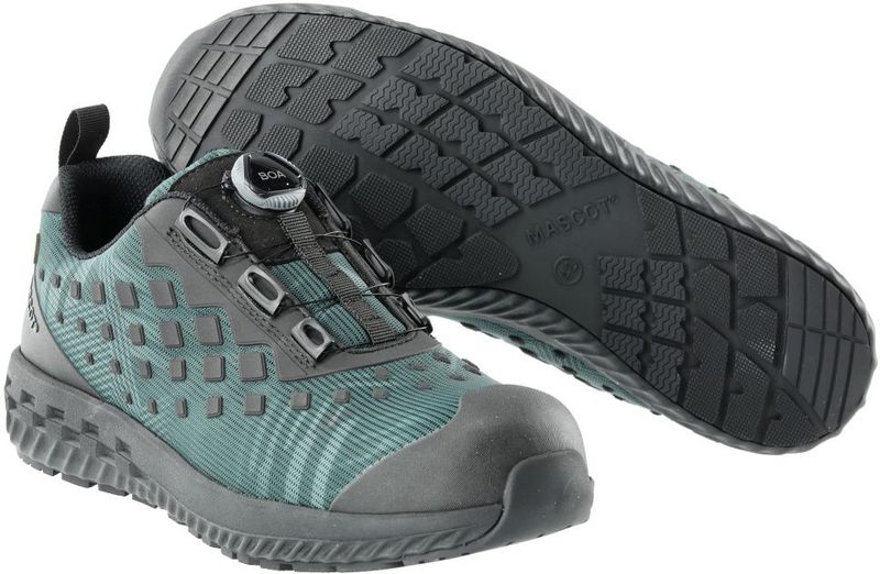 Mascot - Customized F0650 S1PL - Werkschoen - Bosgroen/Zwart - Textiel - Slipvast