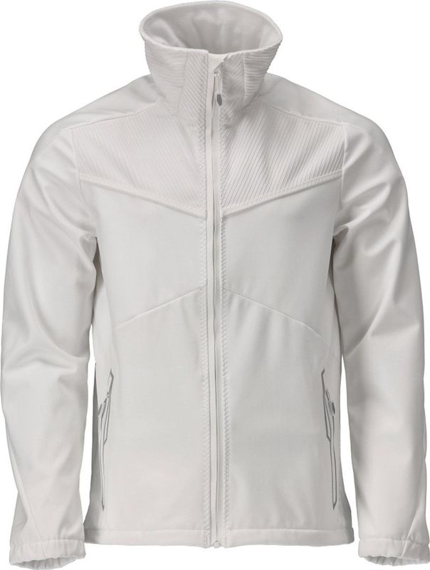 Mascot - Customized Softshell Jas - Wit - Drielaags - Waterafstotend en Winddicht