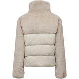 Only - Onlwanja - Winterjas - Beige - Imitatiebont