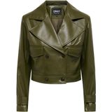 Only - Kim - Imitatie Leren Jas - Zwart