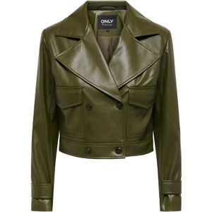 Only - Kim - Imitatie Leren Jas - Zwart