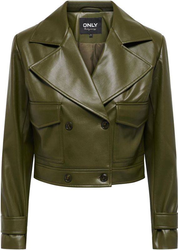 Only - Kim - Imitatie Leren Jas - Zwart