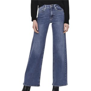 Onlmadison - High Waist Wide Leg Fit Jeans - Blauw - Denim