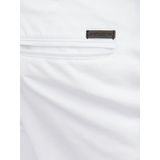 Heren JACK & JONES Chino Broek Stretch Pantalon Taps Toelopende Pasvorm Slim Fit Look JPSTMARCO JJBOWIE, Colour:White, Pant Size:28W / 30L, Beenlengte: