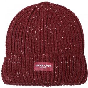 JACK & JONES Heren Jaccliff Nap Beanie Cold Weather Hoed, Cabernet, Eén maat