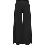 JDY - Broek met Wiede Pijpen - Zwart - Jersey - Flared Fit