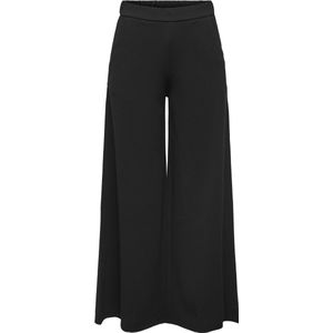 JDY - Broek met Wiede Pijpen - Zwart - Jersey - Flared Fit