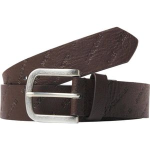 JACK & JONES Heren JACHARRY Embossed Belt NOOS riem, Brown Stone, 80, Brown Stone