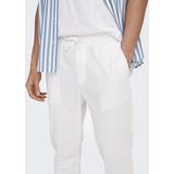 Joggingbroek - Grijs - Katoen - Tapered Fit Met Elastische Tailleband