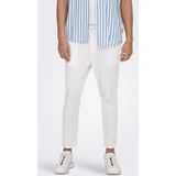 Joggingbroek - Grijs - Katoen - Tapered Fit Met Elastische Tailleband