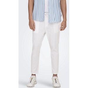 Joggingbroek - Grijs - Katoen - Tapered Fit Met Elastische Tailleband