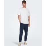 ONLY & SONS Stoffhose "ONSLINUS CROP 0007 COT LIN PNT NOOS", mit Leinen