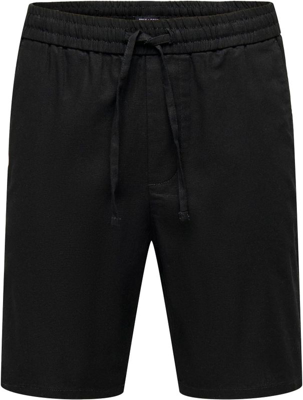 Onslinus - Loose Fit Shorts - Groen - Katoen - Trekkoord in Taille