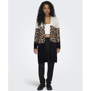 Only - ONLJADE ANIMAL LS CARDIGAN - Vesten - Moonbeam - Regular Fit