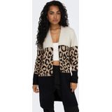 Only - ONLJADE ANIMAL LS CARDIGAN - Vesten - Moonbeam - Regular Fit