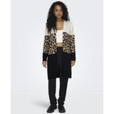 Only - ONLJADE ANIMAL LS CARDIGAN - Vesten - Moonbeam - Regular Fit