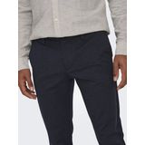 Only & Sons Heren Chino Broek ONSMARK slim Blauw Volwassenen