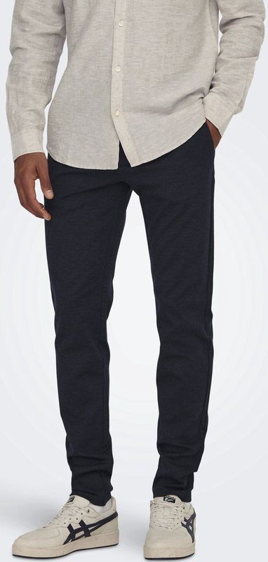 Only & Sons Heren Chino Broek ONSMARK slim Blauw Volwassenen