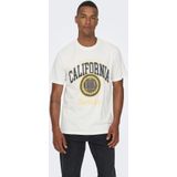 Shirt - Jersey - Ronde Hals - Motiefprint - Normale Pasvorm - Kwartmouw