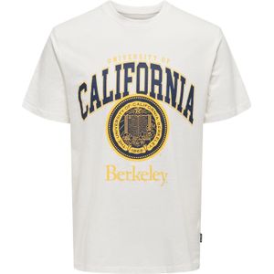 Shirt - Jersey - Ronde Hals - Motiefprint - Normale Pasvorm - Kwartmouw