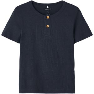 NAME IT Nmmkab SS Top Noos Uniseks Baby T-shirt, Donkere saffier, 80