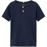 NAME IT Nmmkab SS Top Noos Uniseks Baby T-shirt - Donkere Saffier