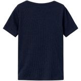 NAME IT Nmmkab SS Top Noos Uniseks Baby T-shirt - Donkere Saffier