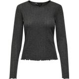 Only - CARLOTTA - Slim Fit Shirt - Effen - Lange Mouwen - Puur Katoen