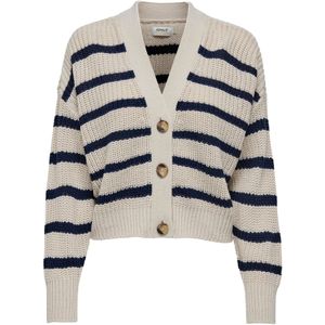 Only - Onlcarolnice Stripe Cardigan Knt Noos - Dames - Cardigans