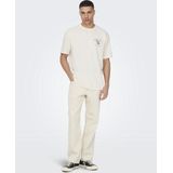 Regular Fit Jeans - Mid Waist - Gewassen - Katoen - Zwart