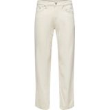 Regular Fit Jeans - Mid Waist - Gewassen - Katoen - Zwart