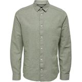 Only & Sons Caiden LS Solid Linen Overhemd Heren - Maat S
